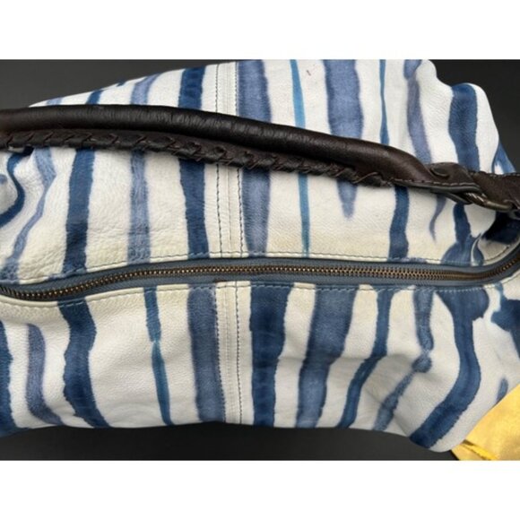 EUC-Tano Handbags - Soft Italian Leather Half Moon Hobo w/Whipped Stitch Handle - Picture 9 of 14